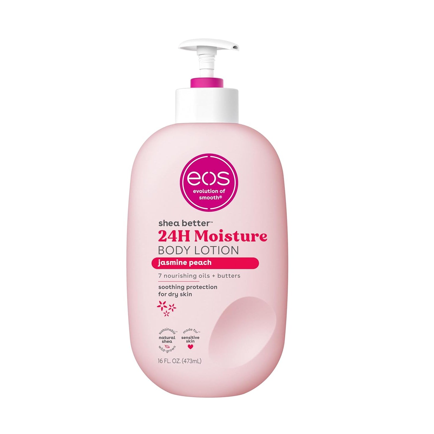 eos Shea Better Moisture Body Lotion - Jasmine Peach - 473ml - Ultalish