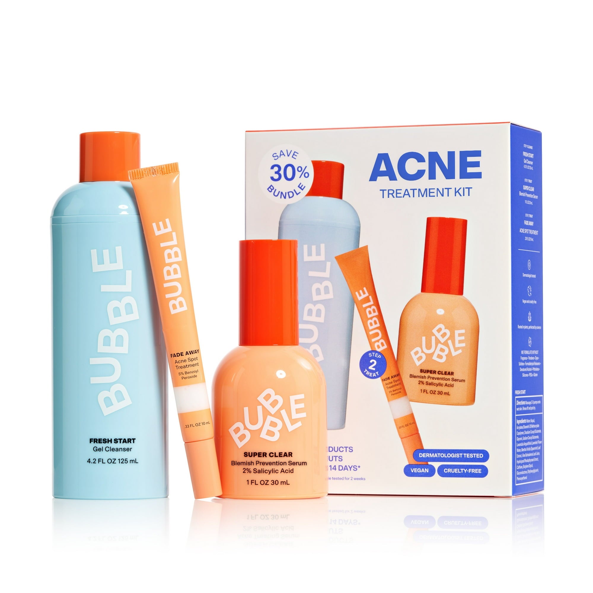 Bubble Skincare Acne Kit All Skin Types - Ultalish