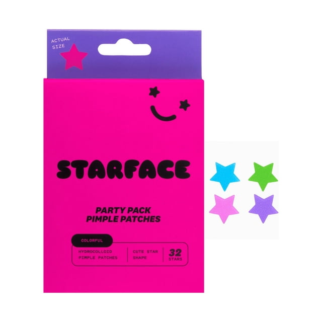 Starface Party Pack Hydro-Star Pimple Patches 32 Count for All Skin Types - Ultalish