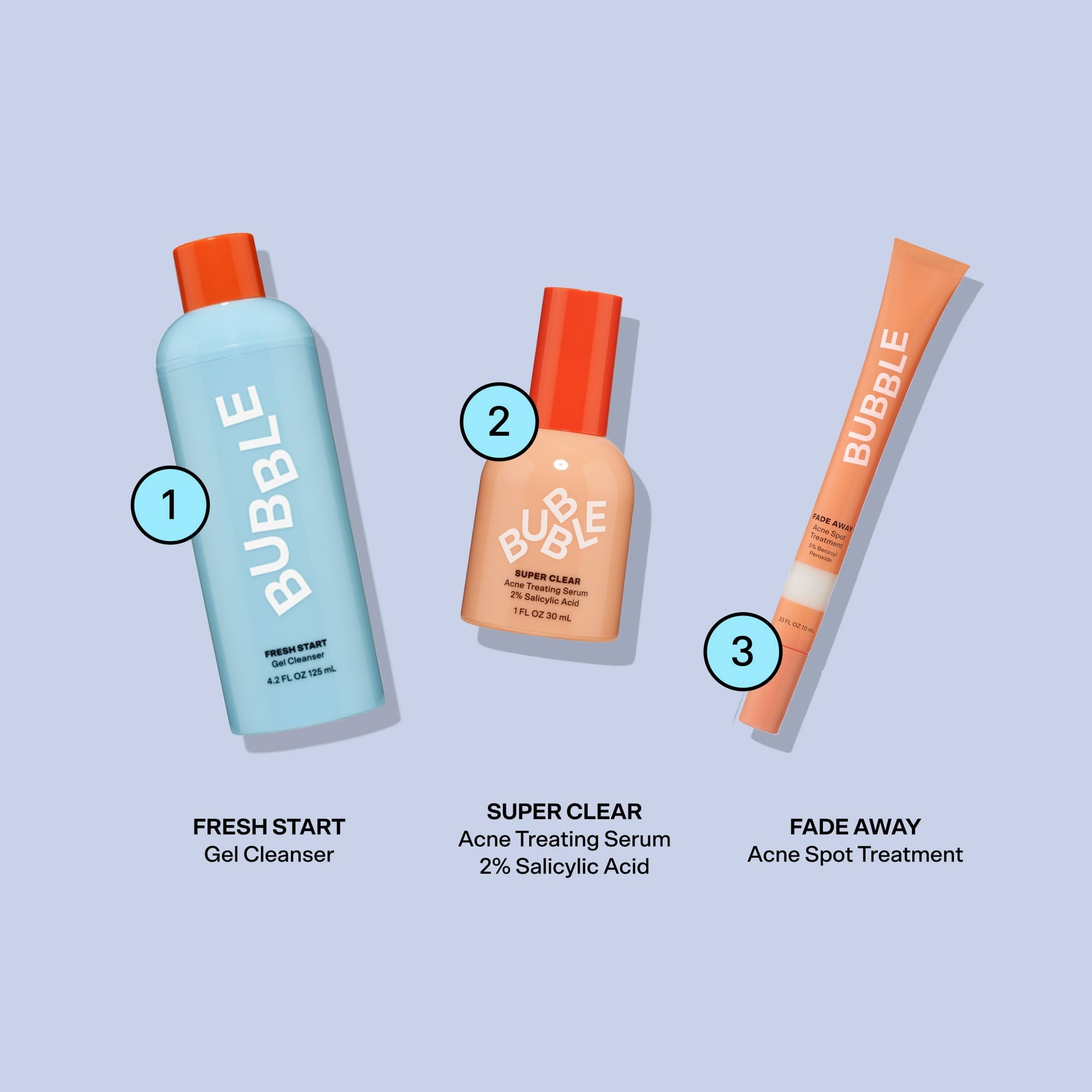 Bubble Skincare Acne Kit All Skin Types - Ultalish