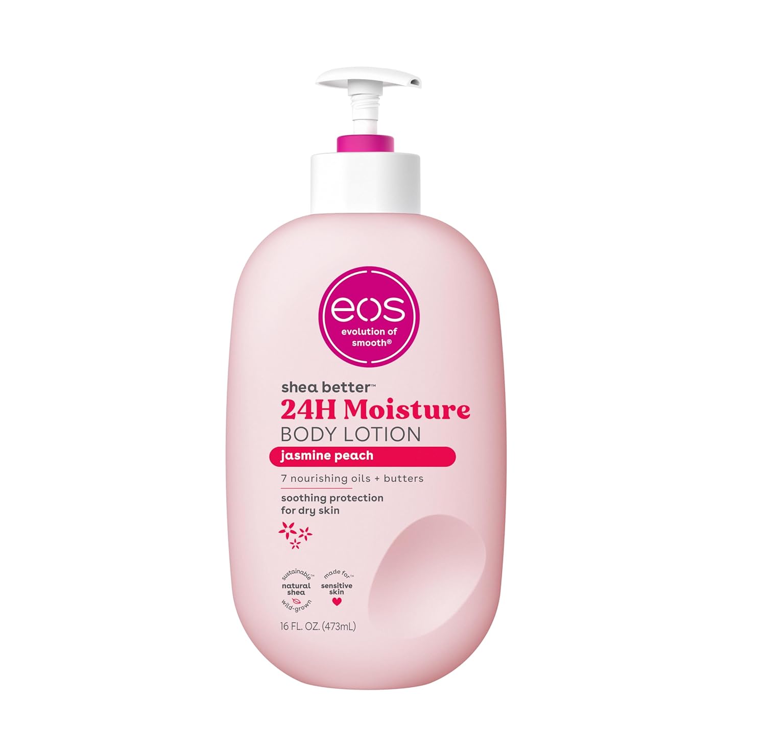 eos Shea Better Moisture Body Lotion - Jasmine Peach - 473ml - Ultalish