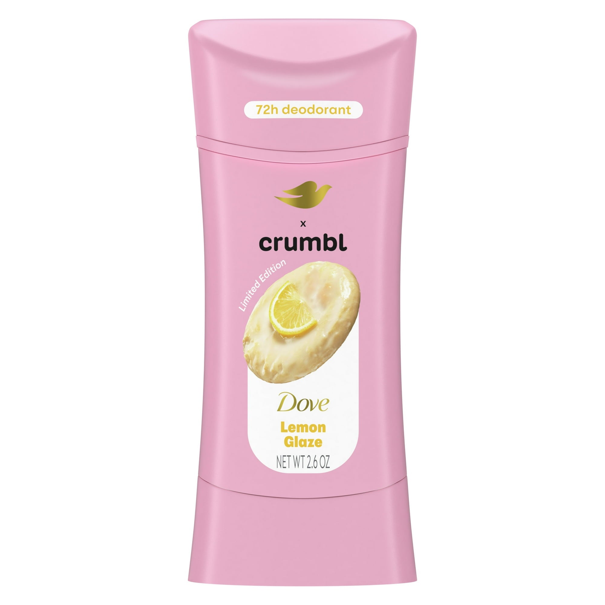 Dove x Crumbl Deodorant Stick Crumbl Lemon Glaze Aluminum Free