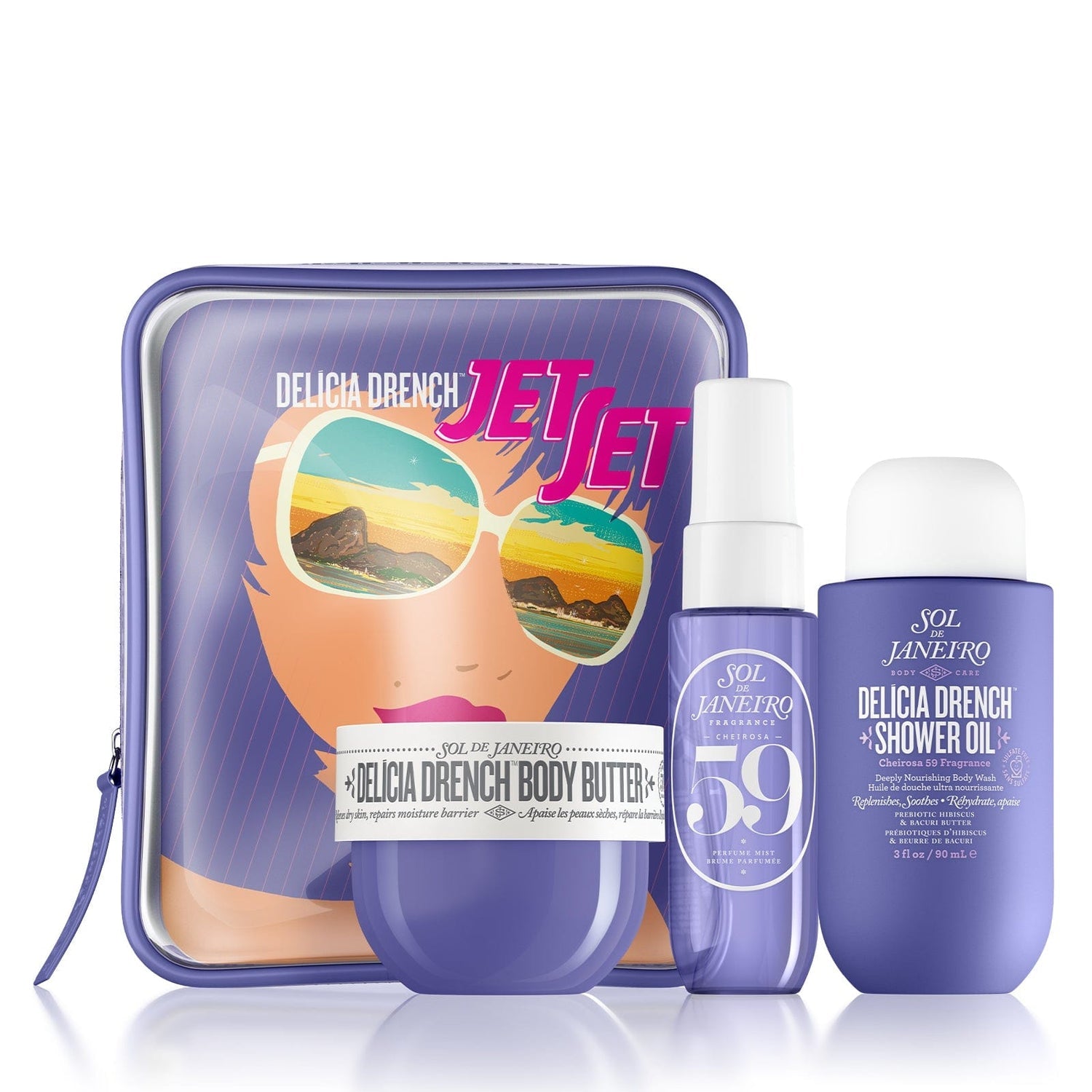 新品未使用　Sol De Janeiro 59 3点セット Sol de Janeiro Delicia Drench Cheirosa 59 Fragrance - Jet Set